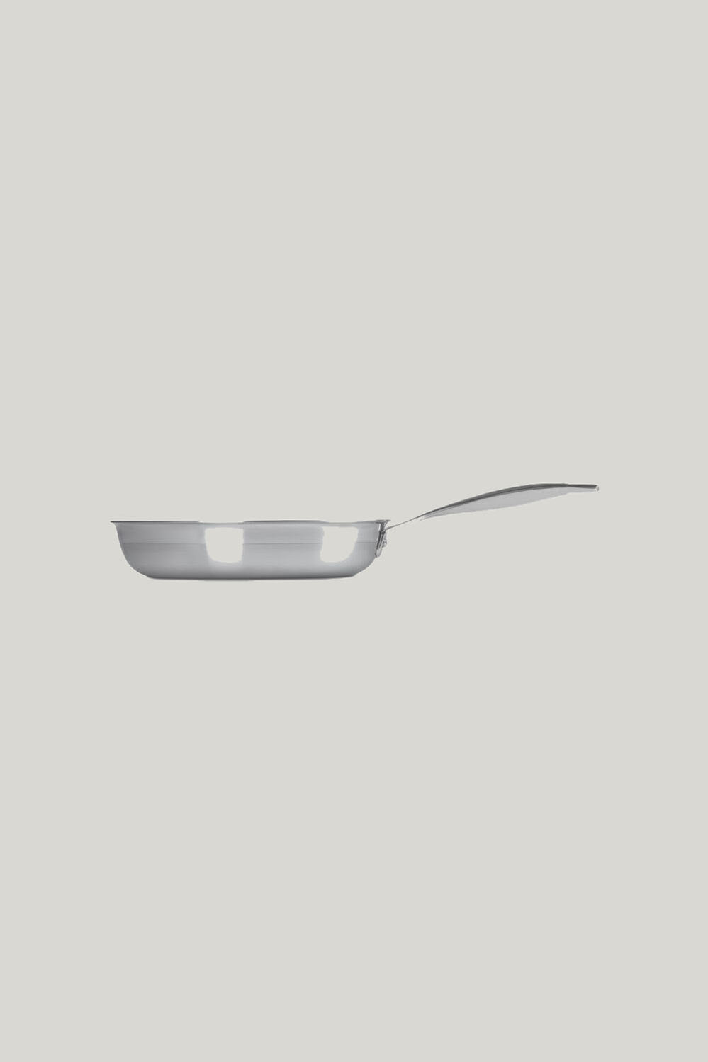3ply Stainless Steel Non Stick Frying Pan 24cm - Stainless Steel - image 2