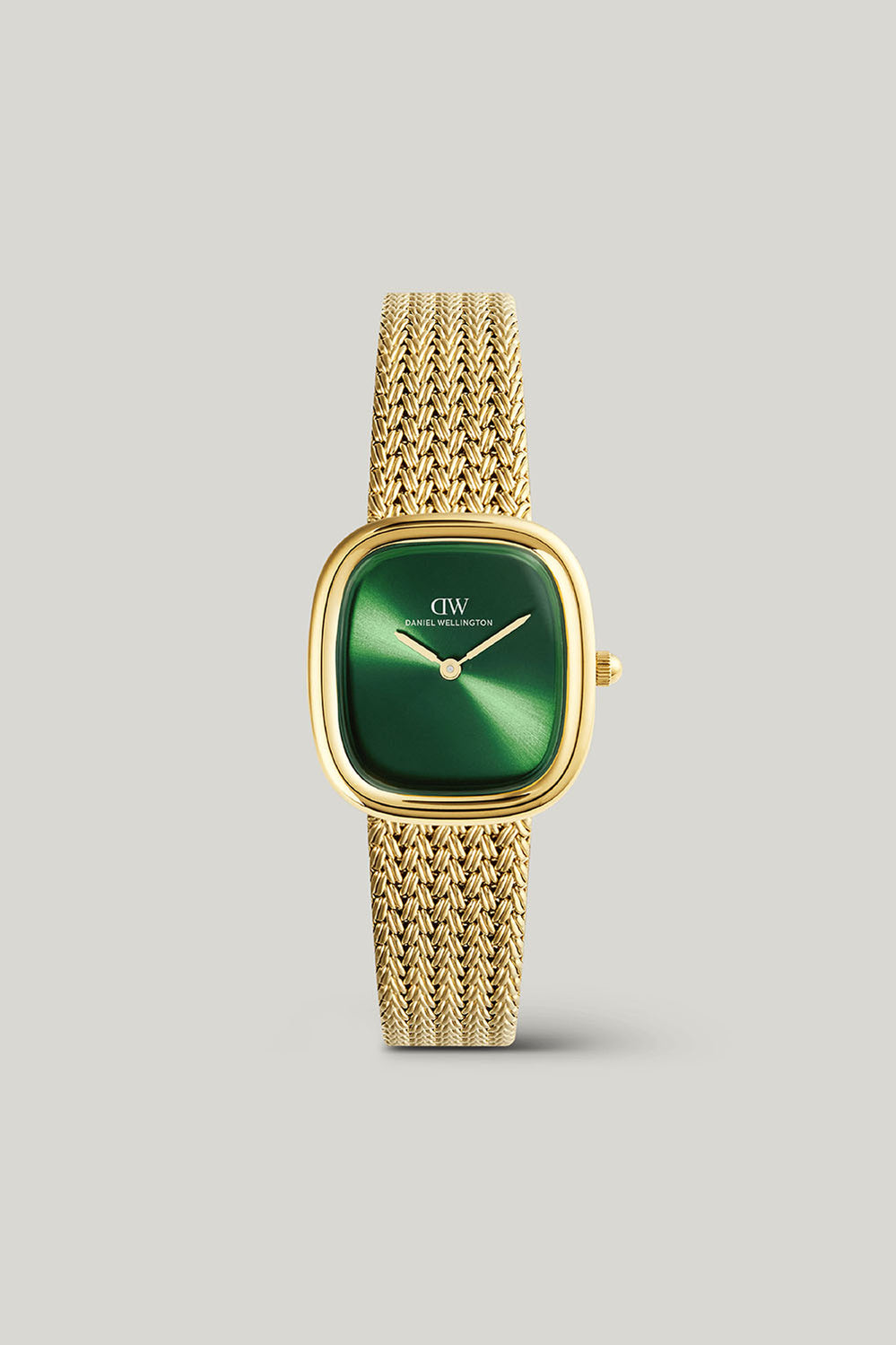 Margot Braided Mesh Emerald Gold Watch - Gold - image 1