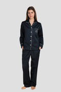 Susanna Cotton Long Pj Set - Navy - image 1