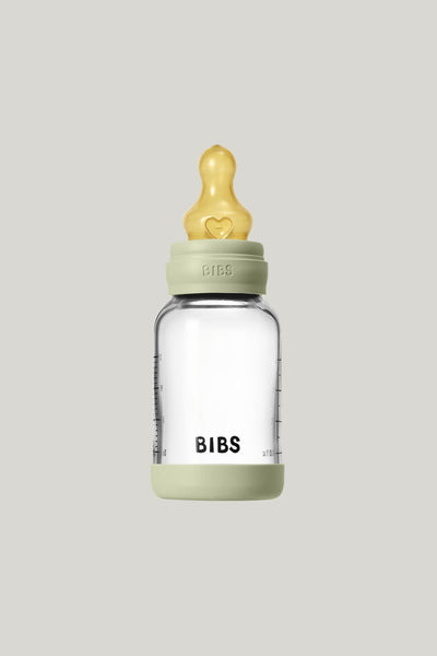 Glass Baby Bottle 120ml Latex - Sage - Sage - image 2
