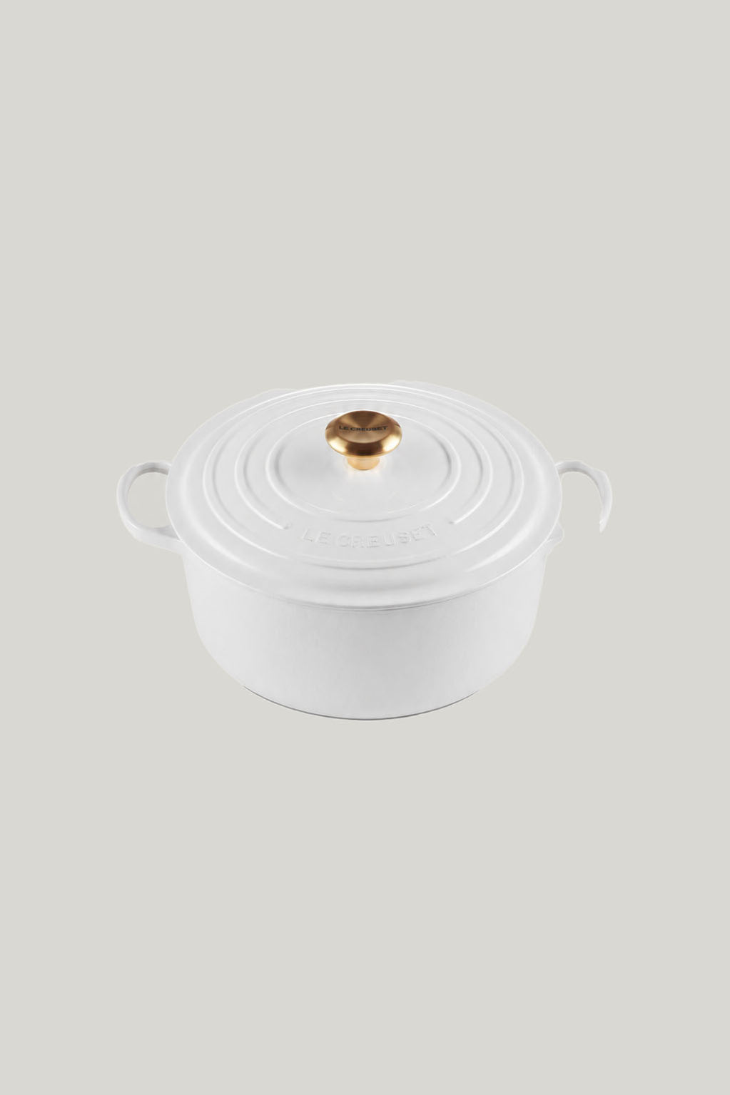 Signature Cast Iron Round Casserole 28cm - White - image 1
