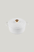 Signature Cast Iron Round Casserole 28cm - White - image 1