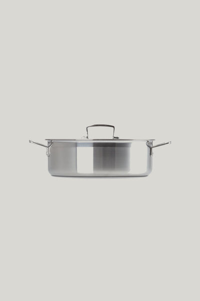 3ply Stainless Steel Uncoated Sauteuse 28cm - Stainless Steel - image 2