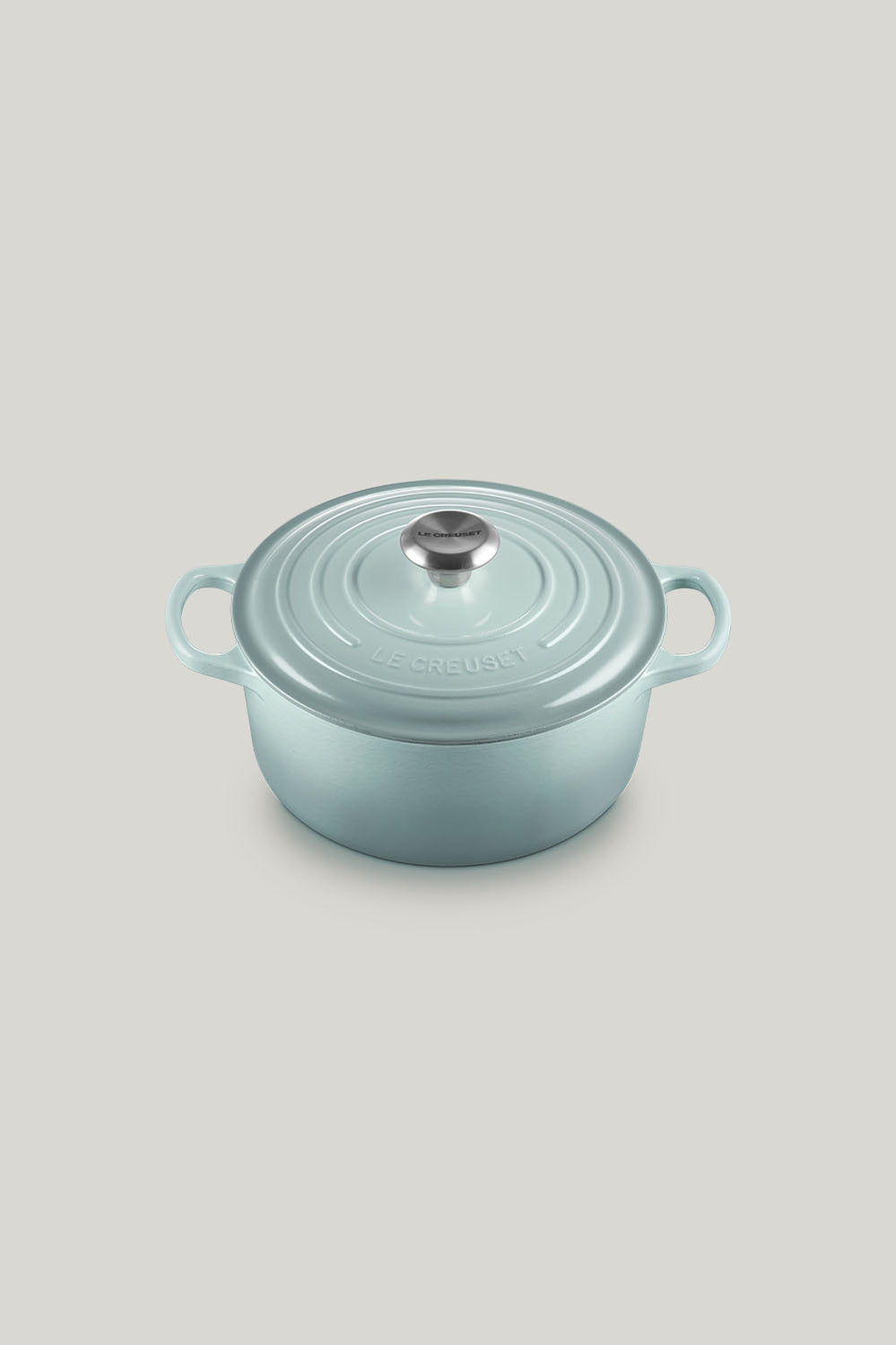 Signature Cast Iron Round Casserole 20cm - Sea Salt - image 1