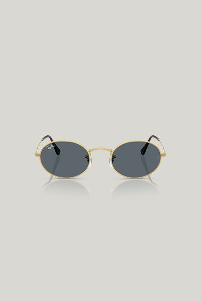 OVAL FLAT LENSES - Gold - image 2