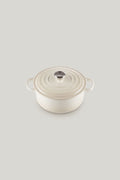 Signature Cast Iron Round Casserole 20cm - Meringue - image 1