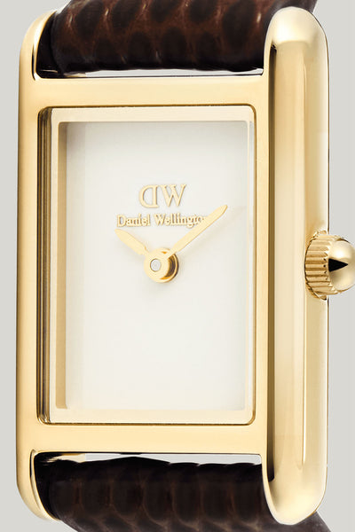Bound Mini Brown Leather & Gold Watch - Gold - image 3