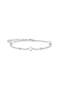 Pearl And Stone Bracelet In Silver - Silver - image 1