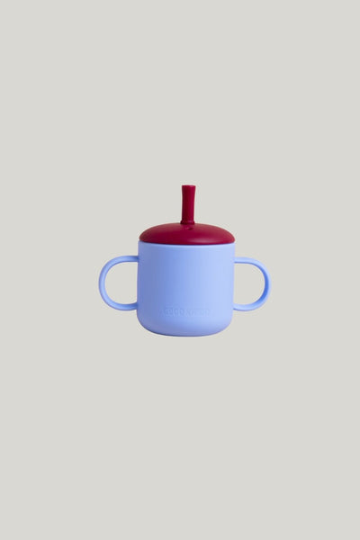 Fun Firsts Silicone Straw Cup - Periwinkle - image 1