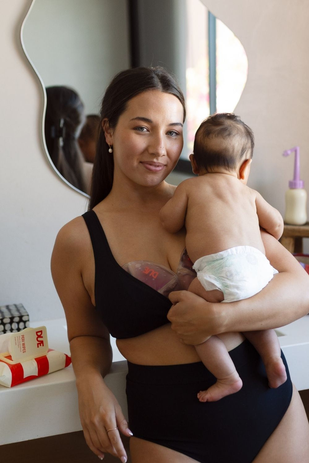 Leakproof Night Maternity Bralette - Black - image 2