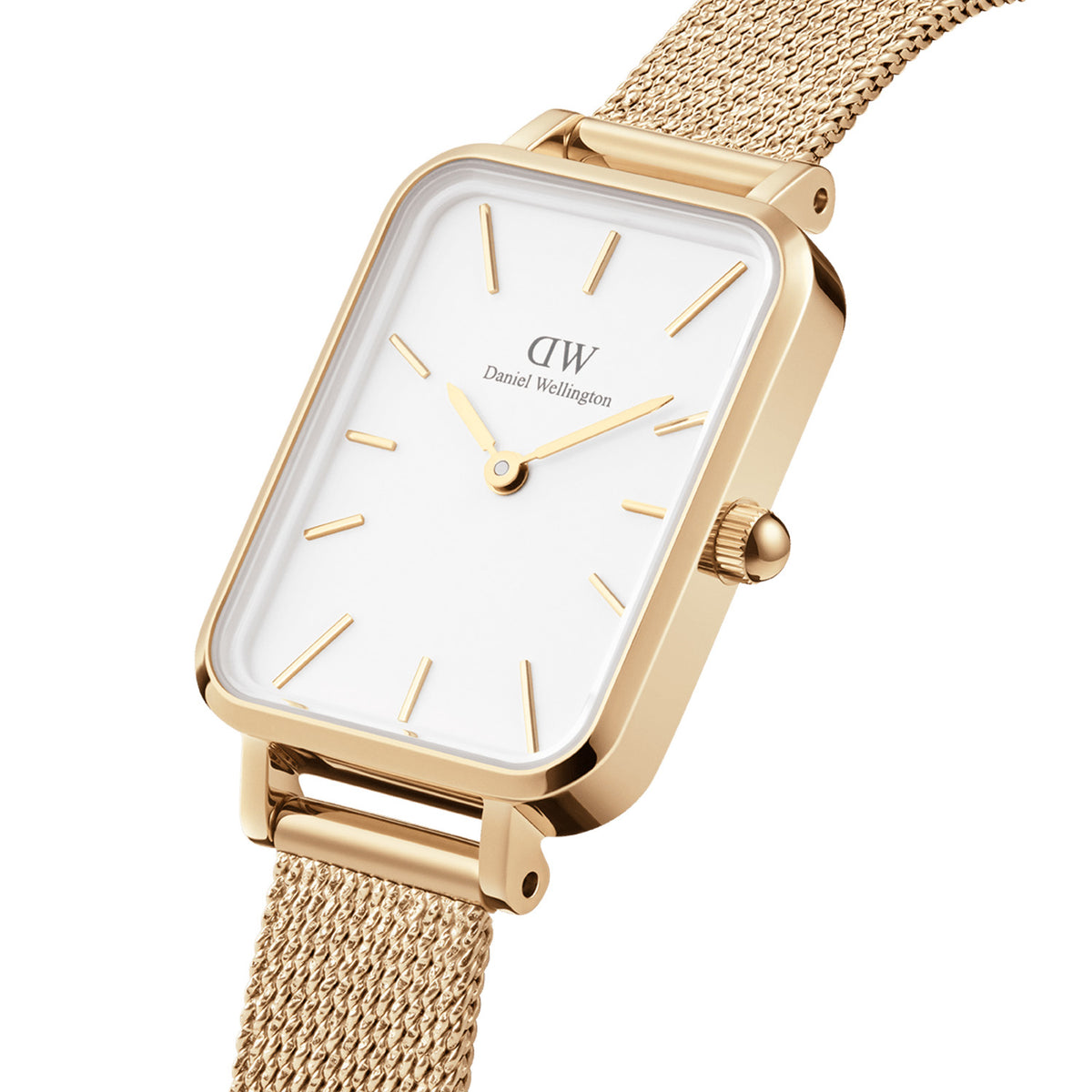 Quadro 20x26 Pressed Evergold Gold & White Watch - Gold - image 3