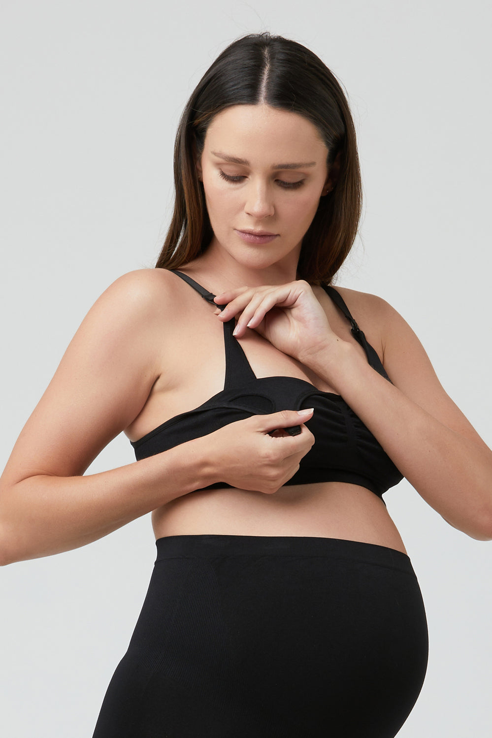 Seamless Maternity Bra - 2 Pack - Black - image 1