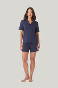 Matilda Bamboo Short Pj - Navy - image 1