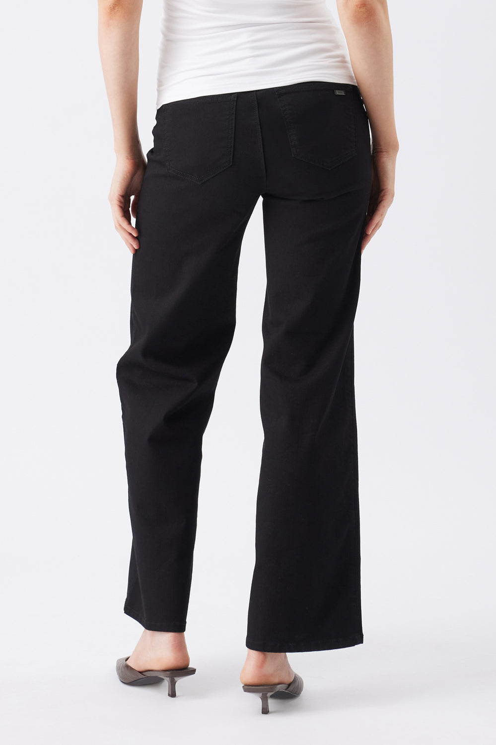 Kyle Wide Leg Maternity Jean - Black - image 4