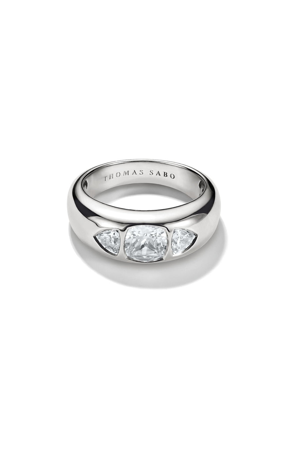 Bold Ring With Stones In Silver - Silver - image 2
