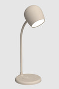 Ellie Smart Lamp With Bluetooth Speaker & Qi Wireless Charger - Ivory Sand - Beige - image 1