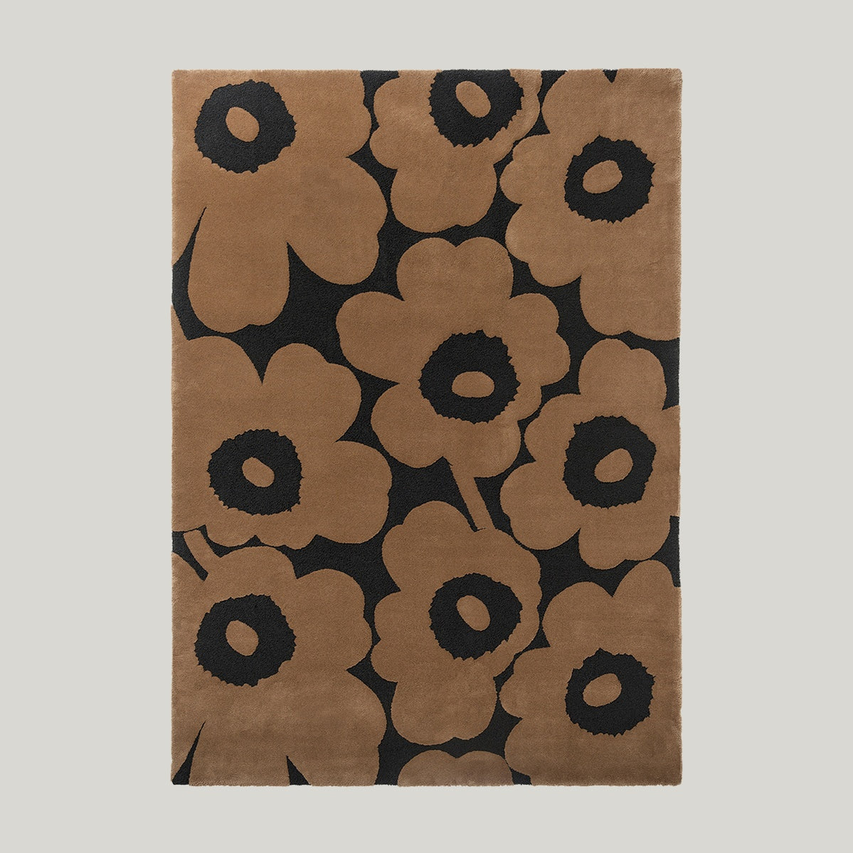 Unikko Beige Rug 240x170cm - Charcoal - image 1