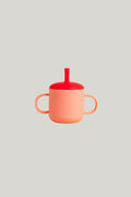 Fun Firsts Silicone Straw Cup - Peach - image 1