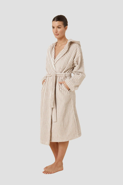 Adriana Terry Towel Robe - Natural - image 3