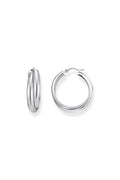 Intertwined Hoop Earrings In Silver - Silver - image 1