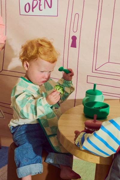 Fun Firsts Feeding Set Silicone - Green - image 3
