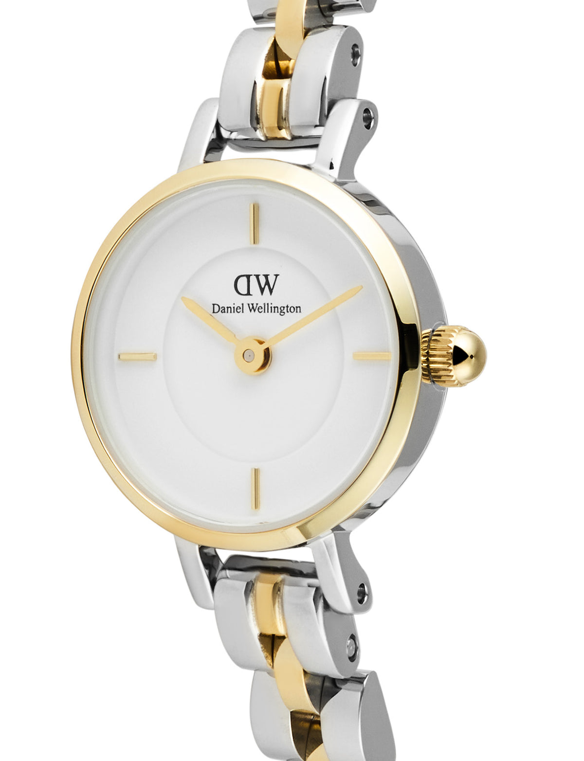 Petite Mini Arch Link Two Tone Watch - Silver Gold - image 4