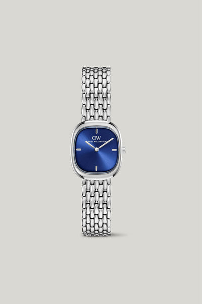 Corta Royal Blue Grain-link Silver Watch - Silver - image 1