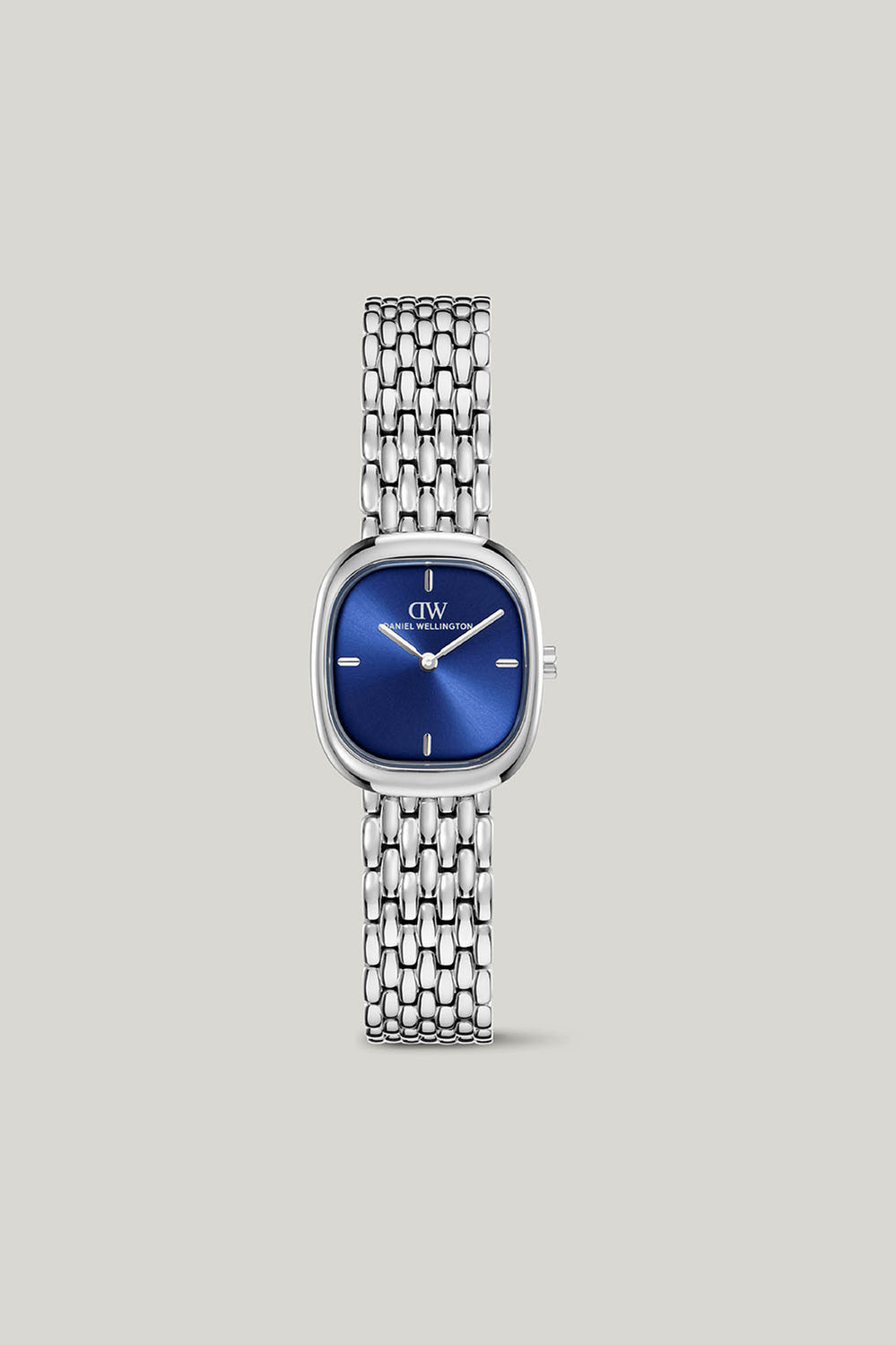 Corta Royal Blue Grain-link Silver Watch - Silver - image 1