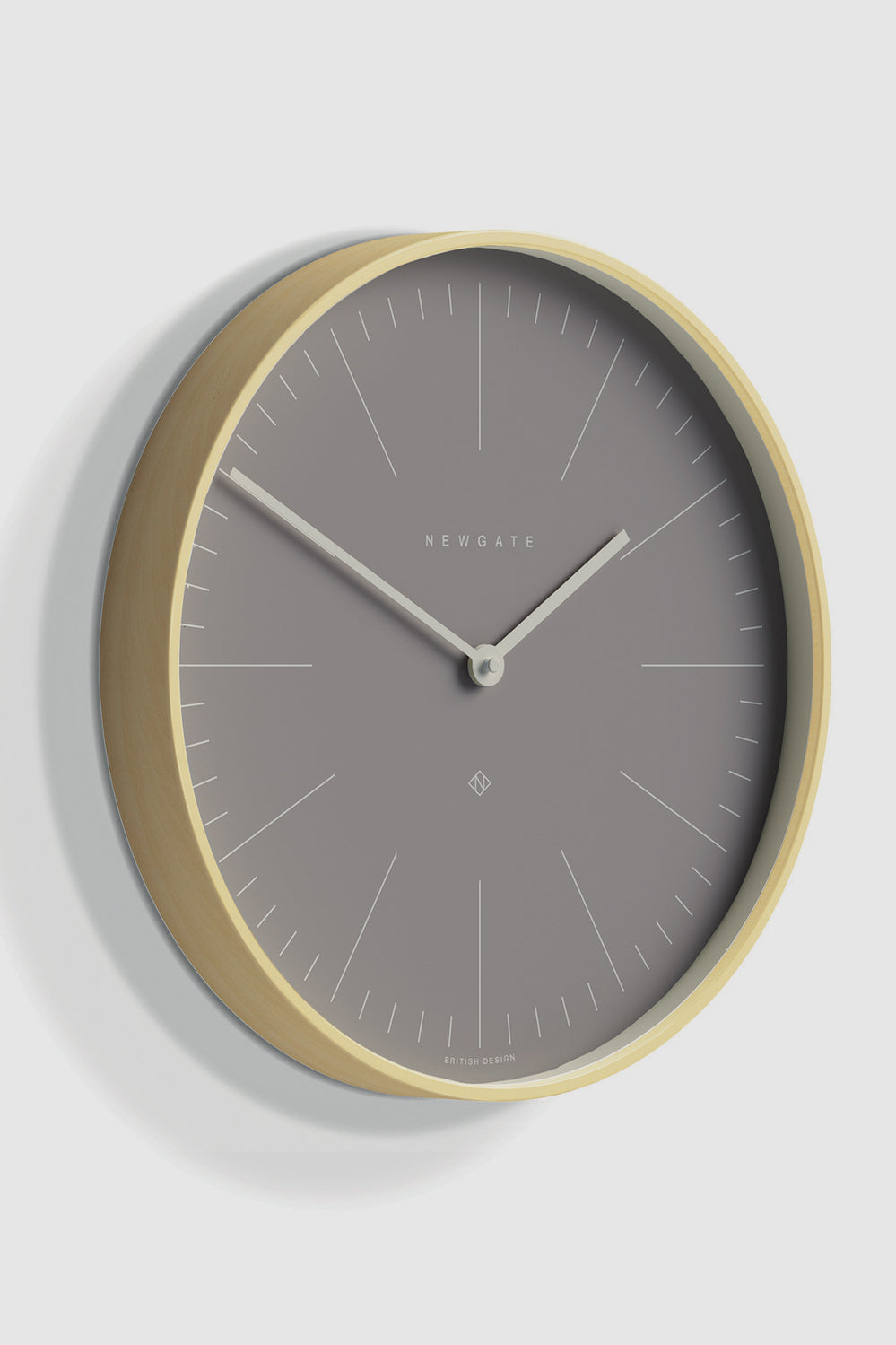 Mr Clarke Clock - Pale Wood Clay Grey Dial - Grey - image 2