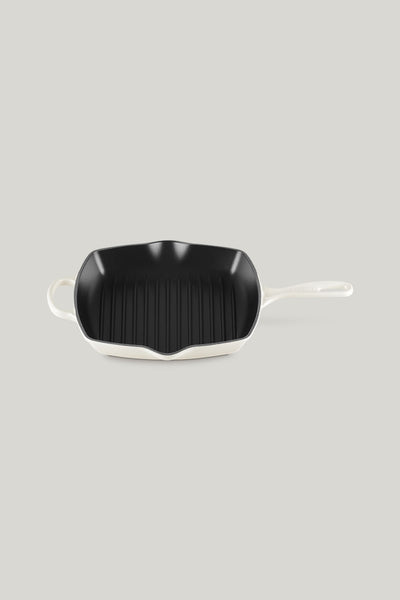 Signature Cast Iron Square Grillit 26cm - Meringue - image 1