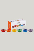 Stoneware Rainbow Set Of 6 Snack Bowls - Rainbow - image 1