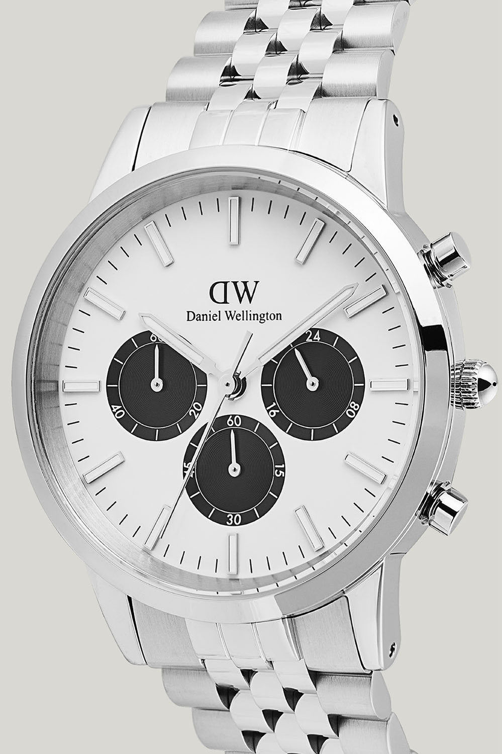 Iconic Chronograph Arch 5-link Off- White Panda Silver - Silver - image 4