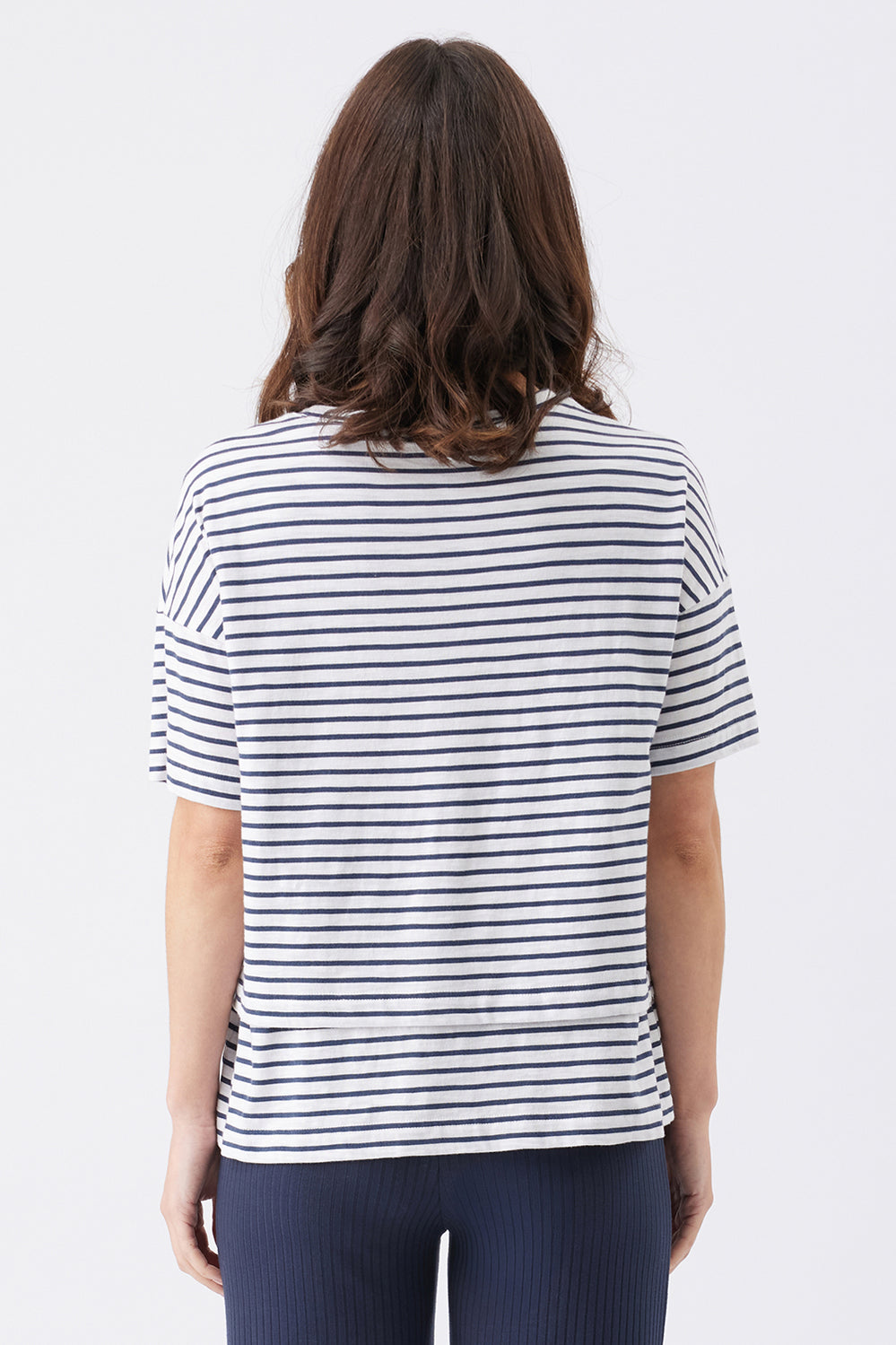 Claudette Nursing Tee - Navy/White - image 2