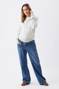Billie Elastic Waist Maternity Jean - Dark Blue - image 1