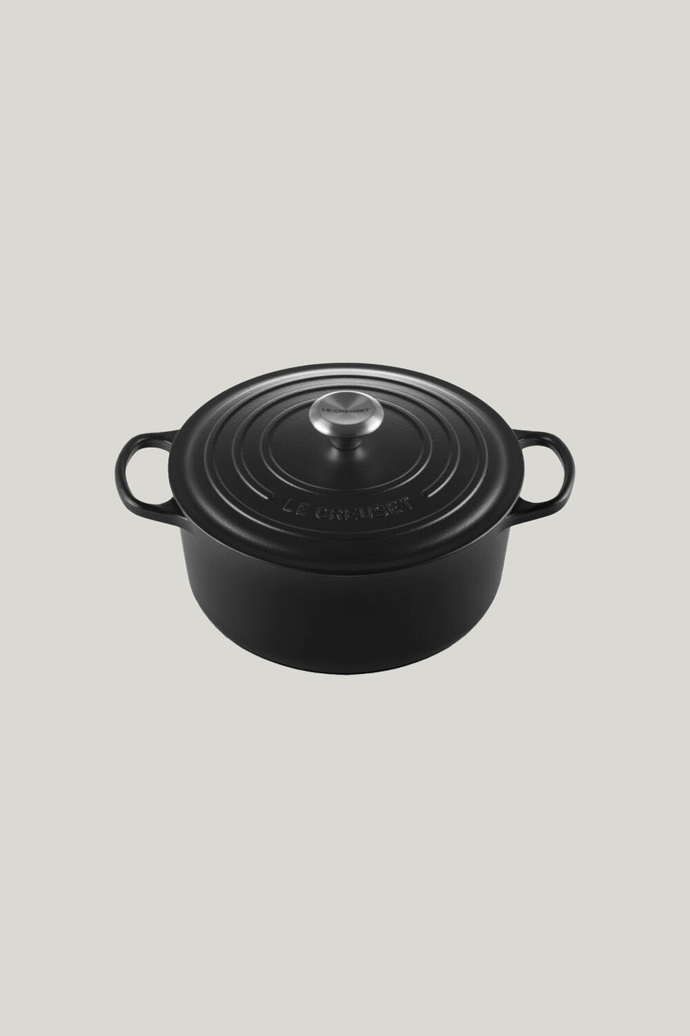 Signature Cast Iron Round Casserole 26cm - Matte Black - image 1