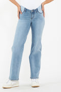 Kyle Wide Leg Maternity Jean - Light Blue - image 1