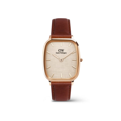 Marlon St Mawes Linen Rose Gold Watch - Rose Gold - image 1