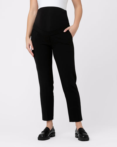 Alexa Classic Crop Maternity Pant - Black - image 2