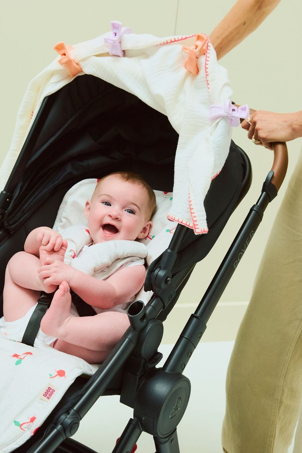 Really Handy Pram And Car Clips 4-pack - Lilac/peach - Peach - image 3