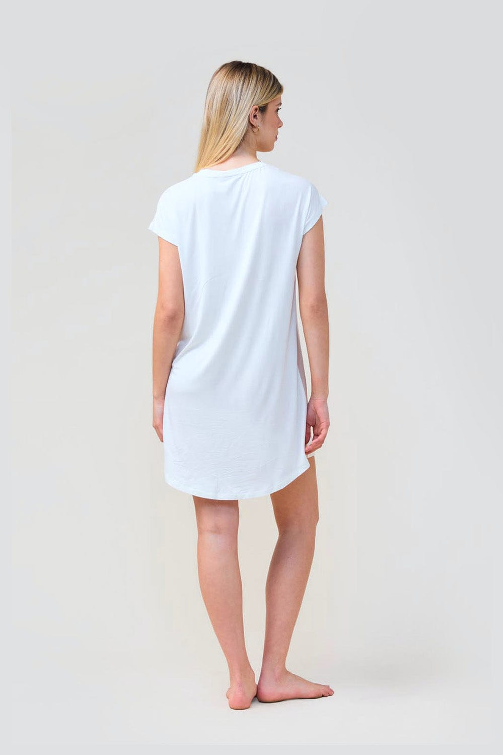 Ashley Bamboo Sleep Tee - Ecru - image 3