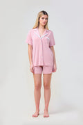 Allegra Short Bamboo Pj Set - Pink - image 1