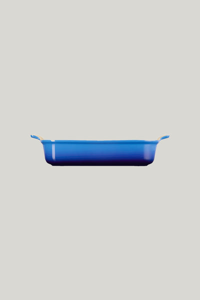 Stoneware Heritage Rectangular Dish 32cm - Azure Blue - image 2