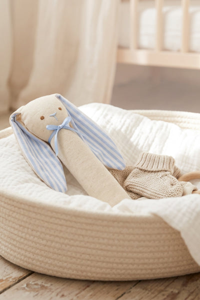 Bunny Rattle Squeaker - Blue - image 2