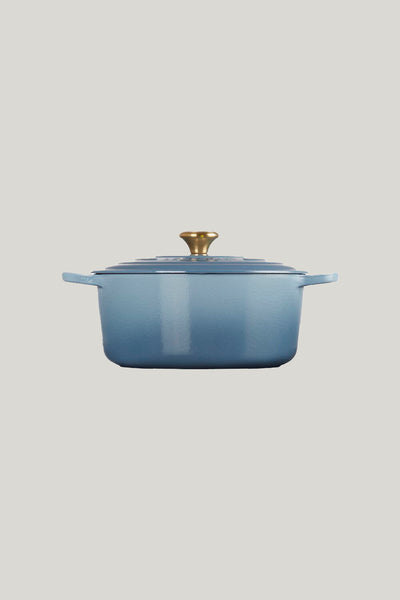 Signature Cast Iron Round Casserole 28cm - Chambray - image 2