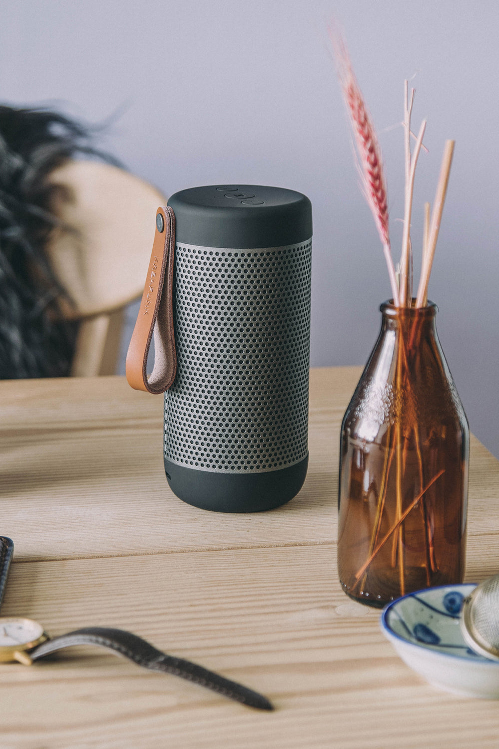 Acoustic Bluetooth Speaker - Black - Black - image 3
