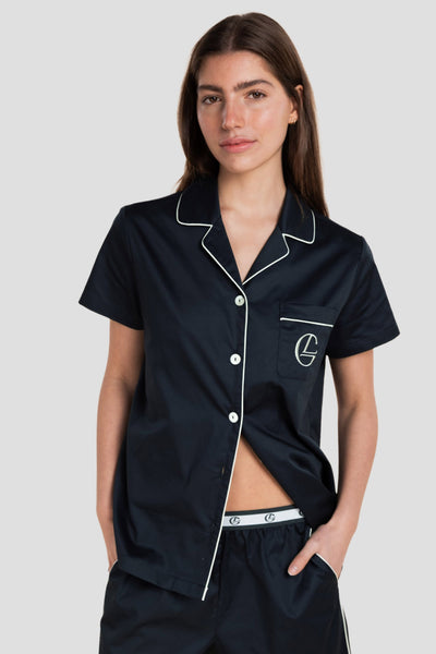 Camilla Cotton Short Pj Set - Navy - image 2