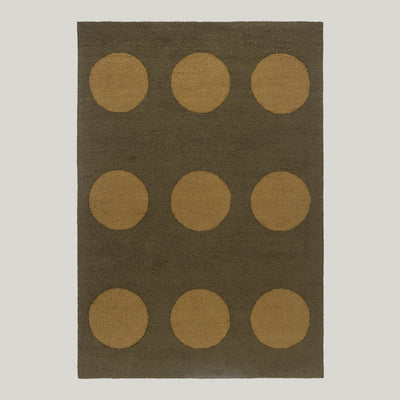 Habitat Festival Dots Olive Green Outdoor Rug 350x250cm - Brown - image 1