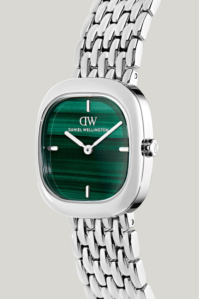 Corta Malachite Grain-link Silver Watch - Silver - image 3