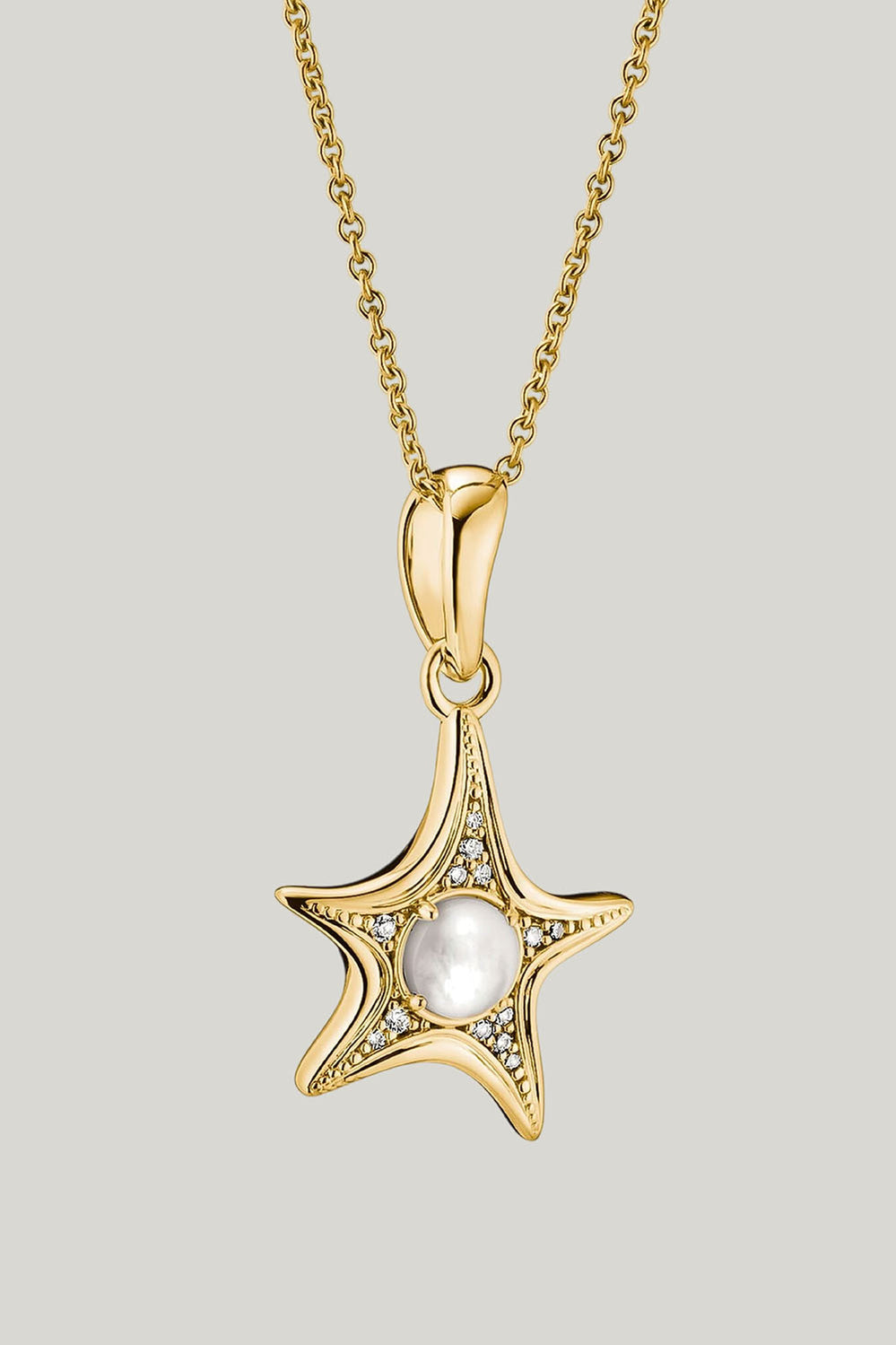Starfish Necklace In Gold - Gold - image 1