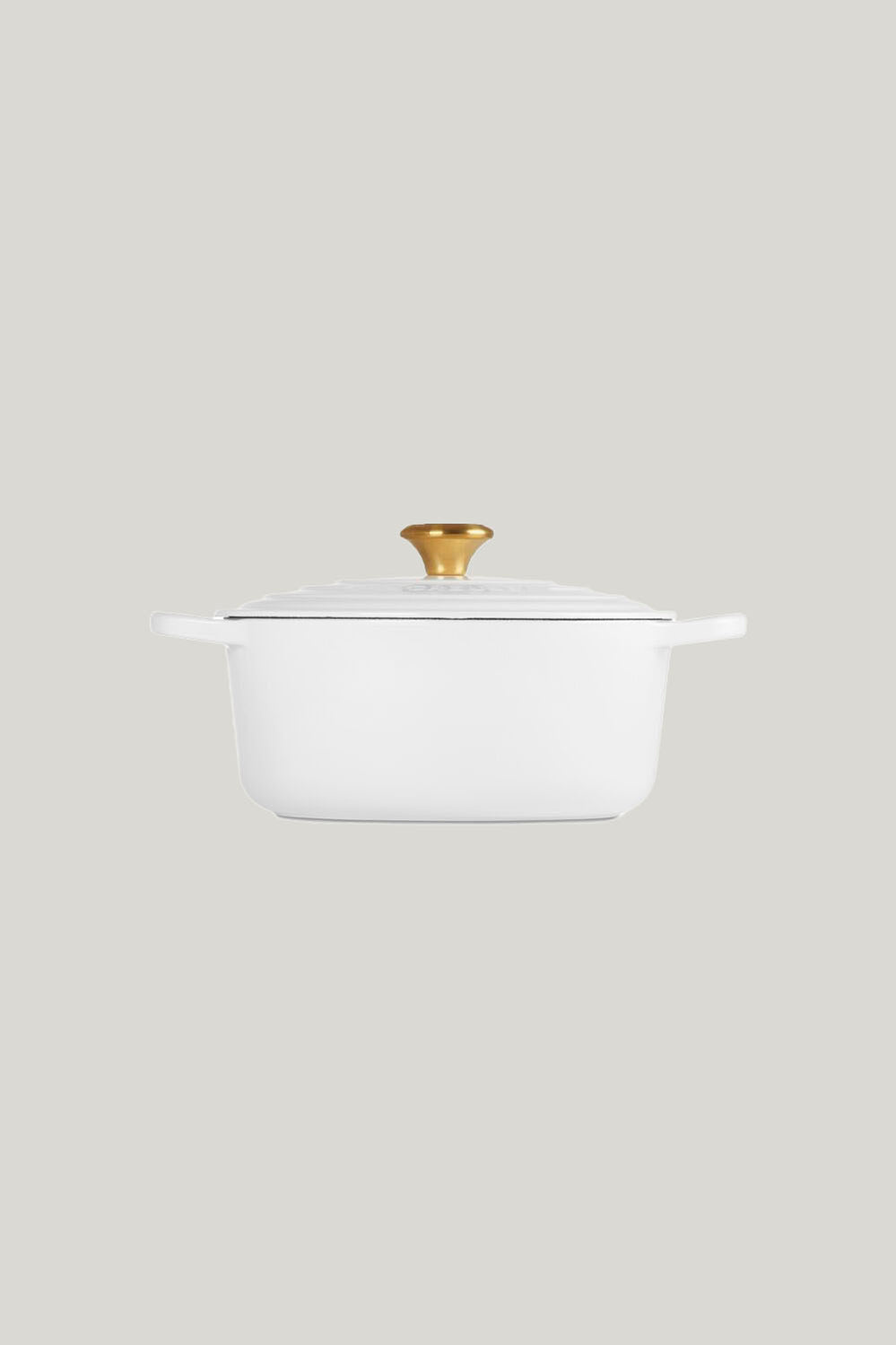 Signature Cast Iron Round Casserole 26cm - White - image 2
